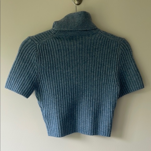 Zara Blue Turtleneck Sweater Small - Picture 5 of 5